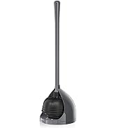 uptronic Toilet Plunger with Holder, Unique Plunger with All-Angle Design, Plungers for Bathroom ...