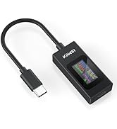 YOJOCK USB C Tester Power Meter 4-30V 0-6.5A Digital Multimeter, Type C Voltage and Current Teste...