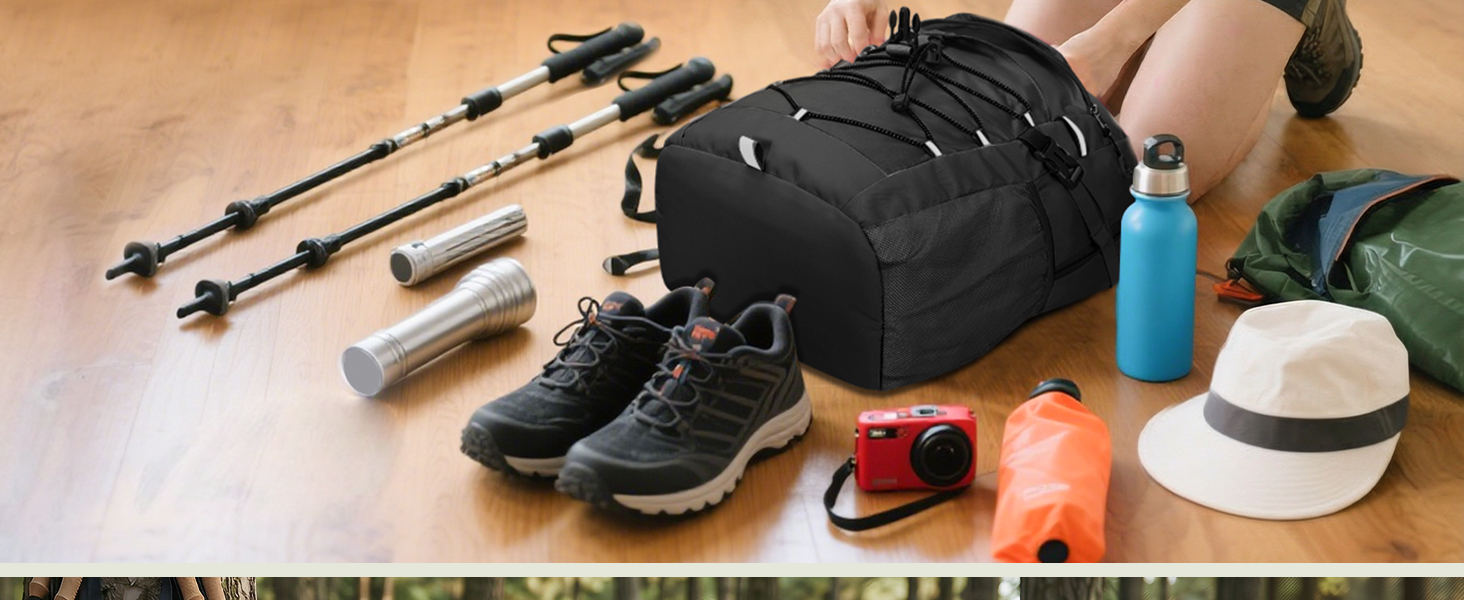 This 25L travel backpack for short trips. Big enough to hold all your essentials.