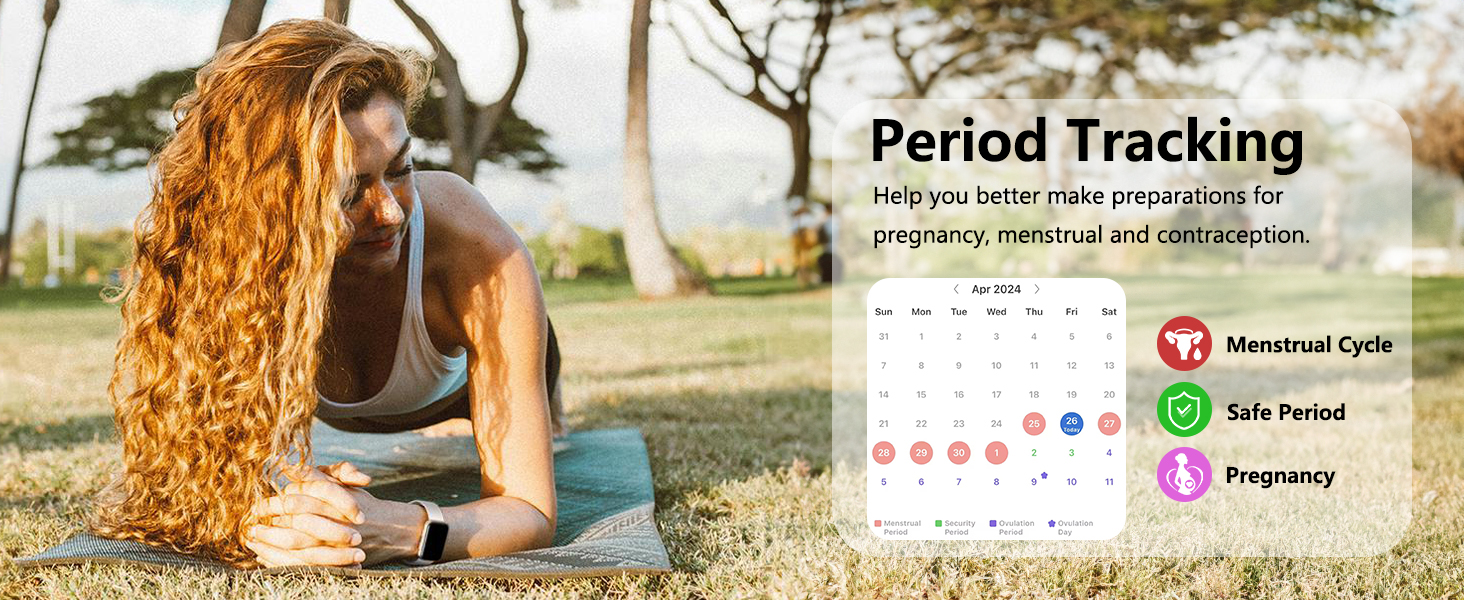 fitness watch with period tracking