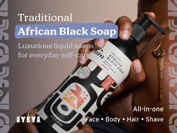 Traditional African Black Soap blended with neem oil and essential oils.