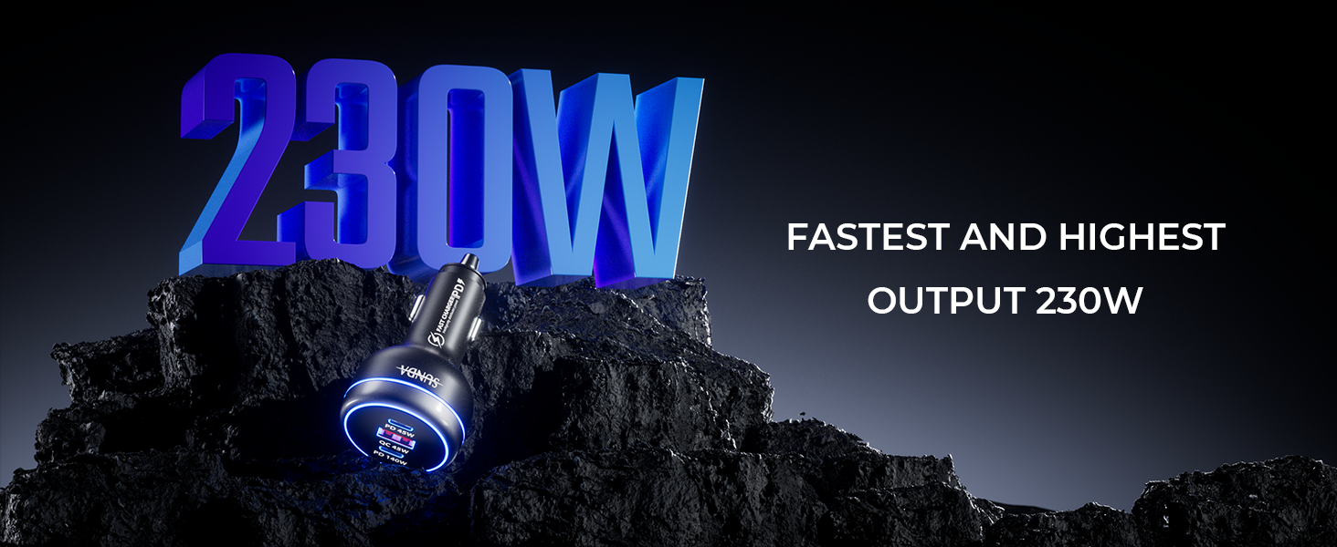 Fastest and Highest output 230W