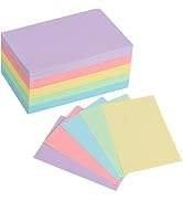 Index Cards 4x6 Inch,300Pack Pastel Color Index Flashcards for studying,Colored Heavy Card Stock ...