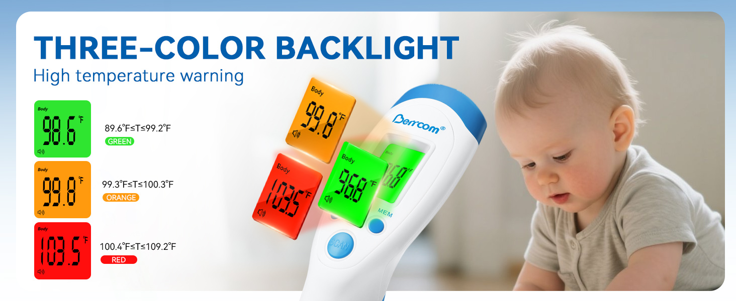 Berrcom forehead thermometer