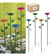 Retyion 4 Pack Bee Watering Station, Bee Bath for Garden Outdoor Yard Decor | Metal Bee Water Fee...