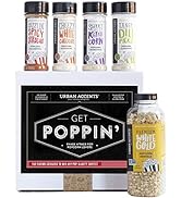 Urban Accents GET POPPIN', Gourmet Popcorn Seasoning Gift Set (Set of 5) - Delicious Non-GMO Popc...