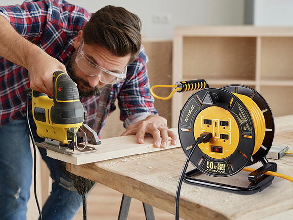 extension cord on reel