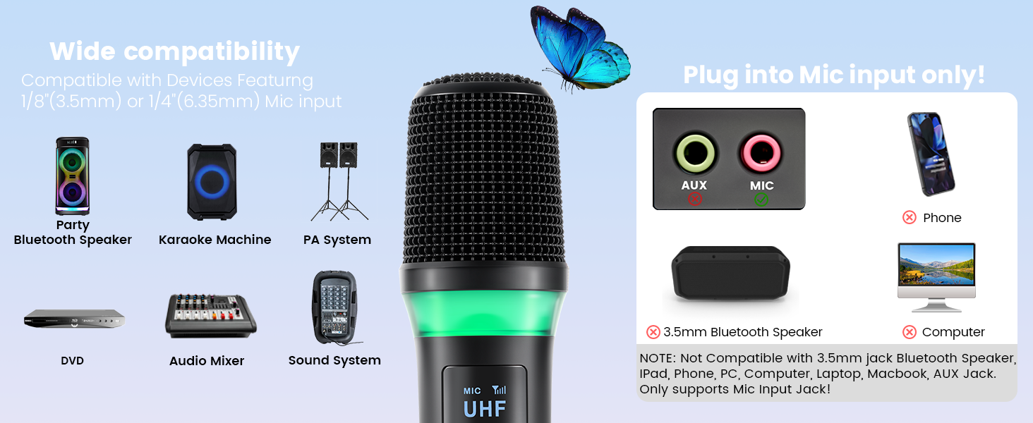 wireless microphones karaoke mic