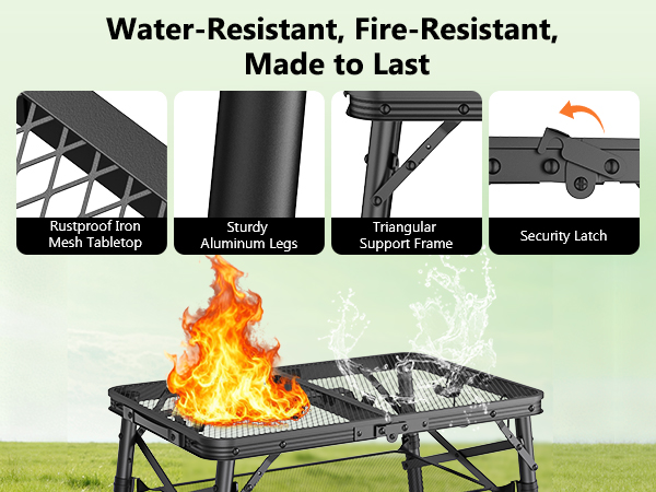 grill table, camping table