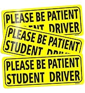 BOKA Student Driver Magnet for Car, 3 Pcs High Reflective Vehicle Bumper Magnet Safety Sign, Stro...