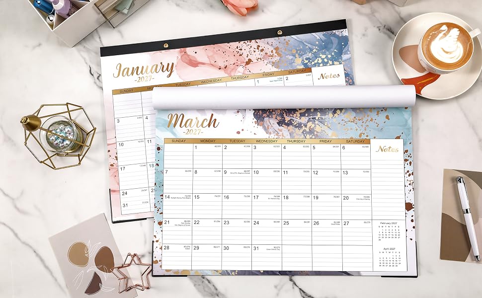 2026-2027 desk calendar