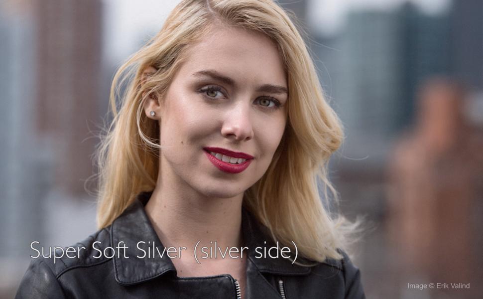 Rogue Super Soft Silver, photographic reflector, silver white reflector