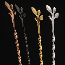 bar spoon long mixer spoon cocktail spoon stirring spoon spiral spoon bartending spoon