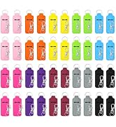 Krijuess 40Pcs Chapstick Holder Key Chain Lipstick Holder with 40Pcs Keychains,Portable Lip Balm ...