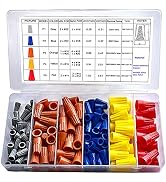 Electrical Wire Connectors - MuHize 158Pcs Electrical Twist Nuts Caps Kit Wire Connectors with Sp...