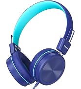 Cowyawn Kids Headphones, Toddler Headphones with Safe Volume Limiter 94dB, Wired School Headphone...