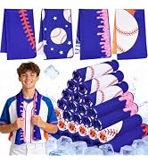 MENOLY 32 Packs Baseball Cooling Towels Bulk 40 x 12 Inch Sport Cooling Towels for Neck and Face ...