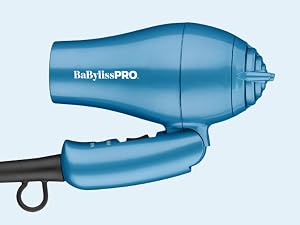 Folded travel hair dryer