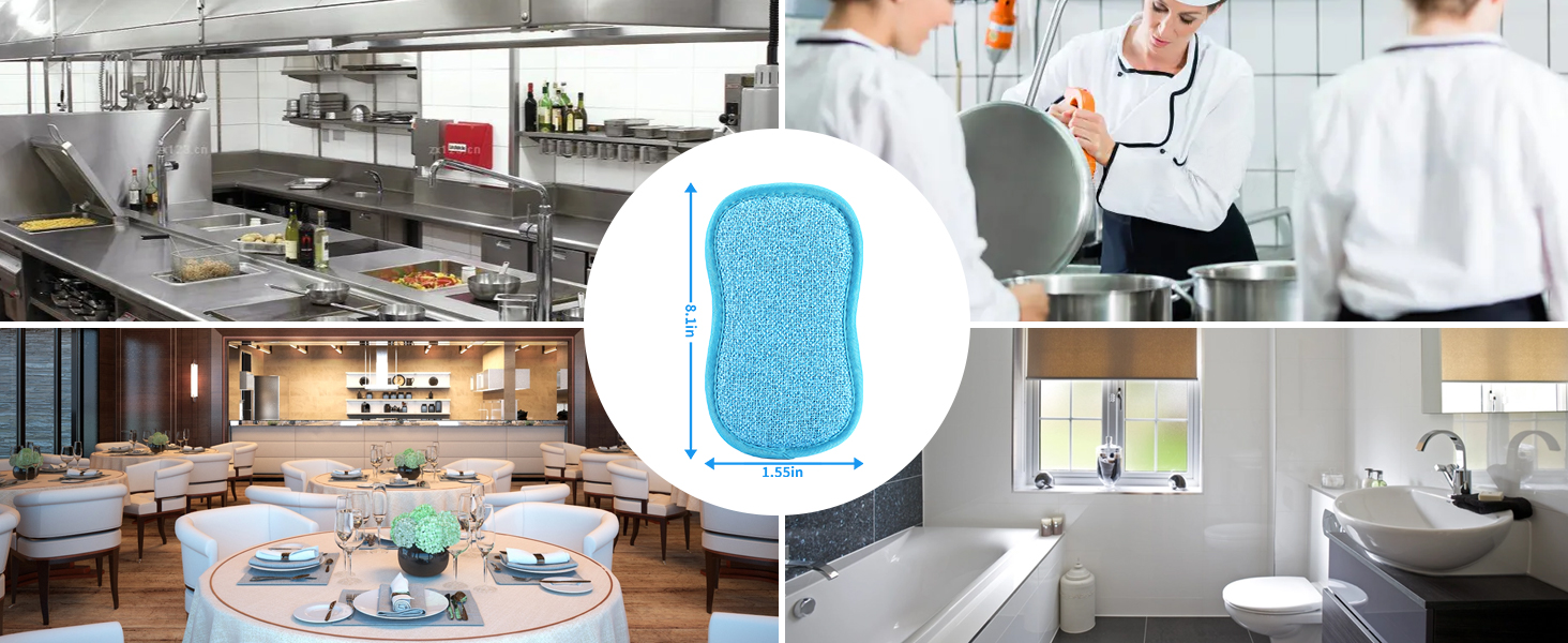 6 Pack Multi-Purpose Scrub Sponges