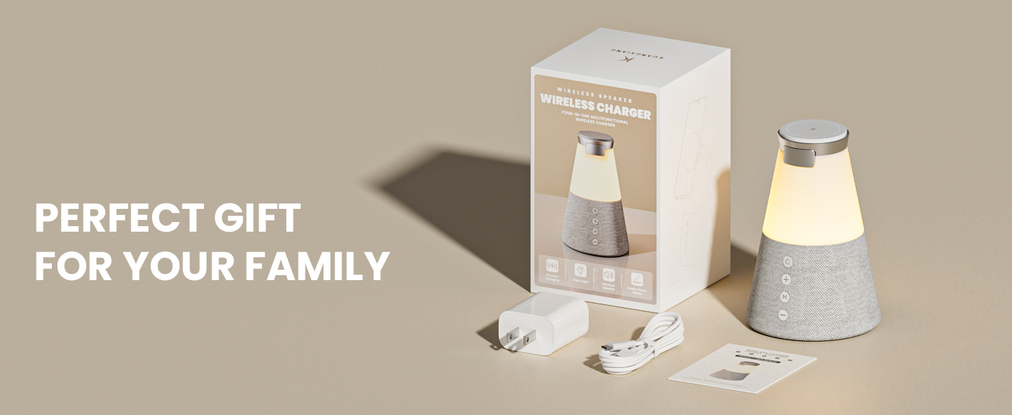 Packing List:4-in-1 Wireless Chager Station, Power Adapter, USB-C Charging Cable, User Manual