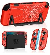 Gurgita Dockable Case for Nintendo Switch 2 - Cute Cool Cartoon Design Soft TPU Grip Cover for Jo...
