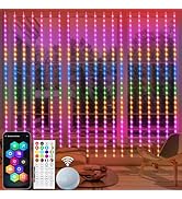 echosari Smart 600 LED Curtain Lights, 20Ft x 10Ft, Compatible with Alexa, App Control, DIY Fairy...