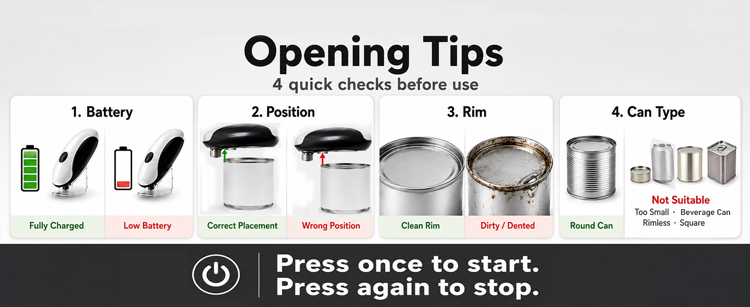 can opener rechargeable