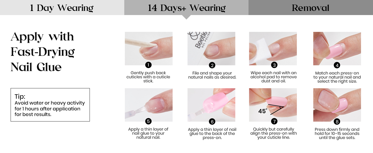 Fake Nails Nail Art For Women Girls