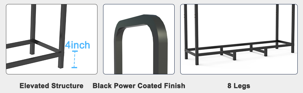 4FT wood rack