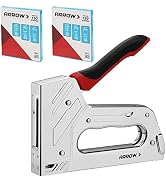 Arrow T55BL Staple Gun Kit, Heavy Duty Manual Stapler with 3750 Pieces T50 1/4", 3/8", 1/2" Stapl...