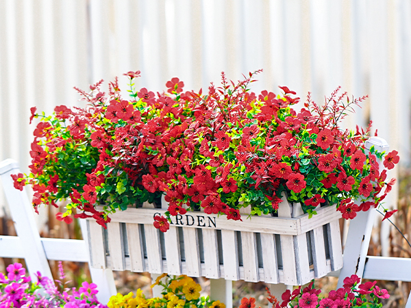 artificial flowers for outdoors