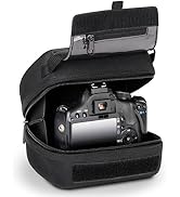 USA Gear Hard Shell Camera Case for DSLR & Mirrorless Cameras, Compatible with Canon, Nikon, Sony...