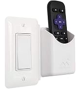 The No-Screwups Remote Control Holder by Mount Genie (White): Wall Mount with No Damaging Screws ...