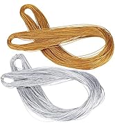 Gold String,Silver String,Christmas String,200 M/218 Yards 1mm Metallic Cord Tinsel String Craft ...