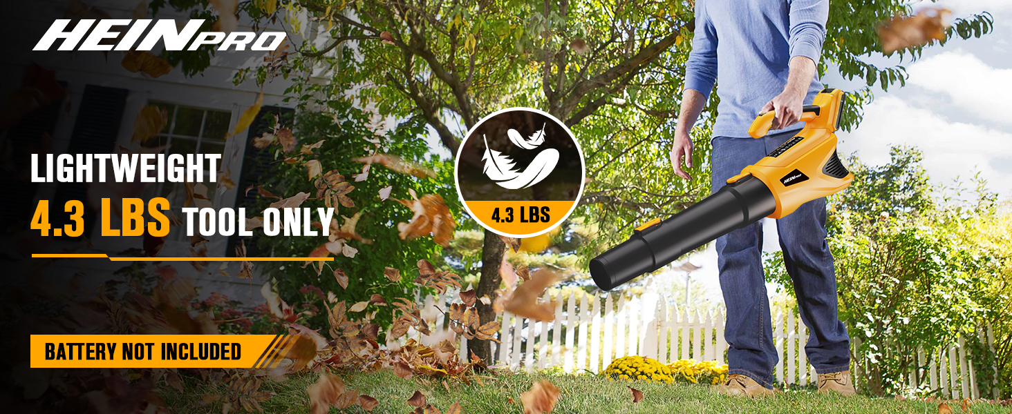 4.3 lbs cordless leaf blower compatible with DEWALT 20V Battery