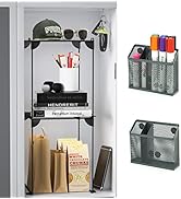 Neudeco Locker Accessories and Decor Kit,Including Mesh Locker Shelf,Locker Organizer,Magnetic Ba...