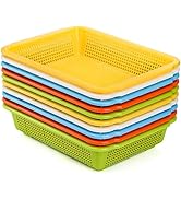 Frcctre 10 Pack Plastic Storage Baskets, 9.5