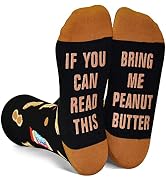 GOLIN If You Can Read This Funny Saying Non-Slip Socks, Novelty Gifts for Men Women Teens Food Lover