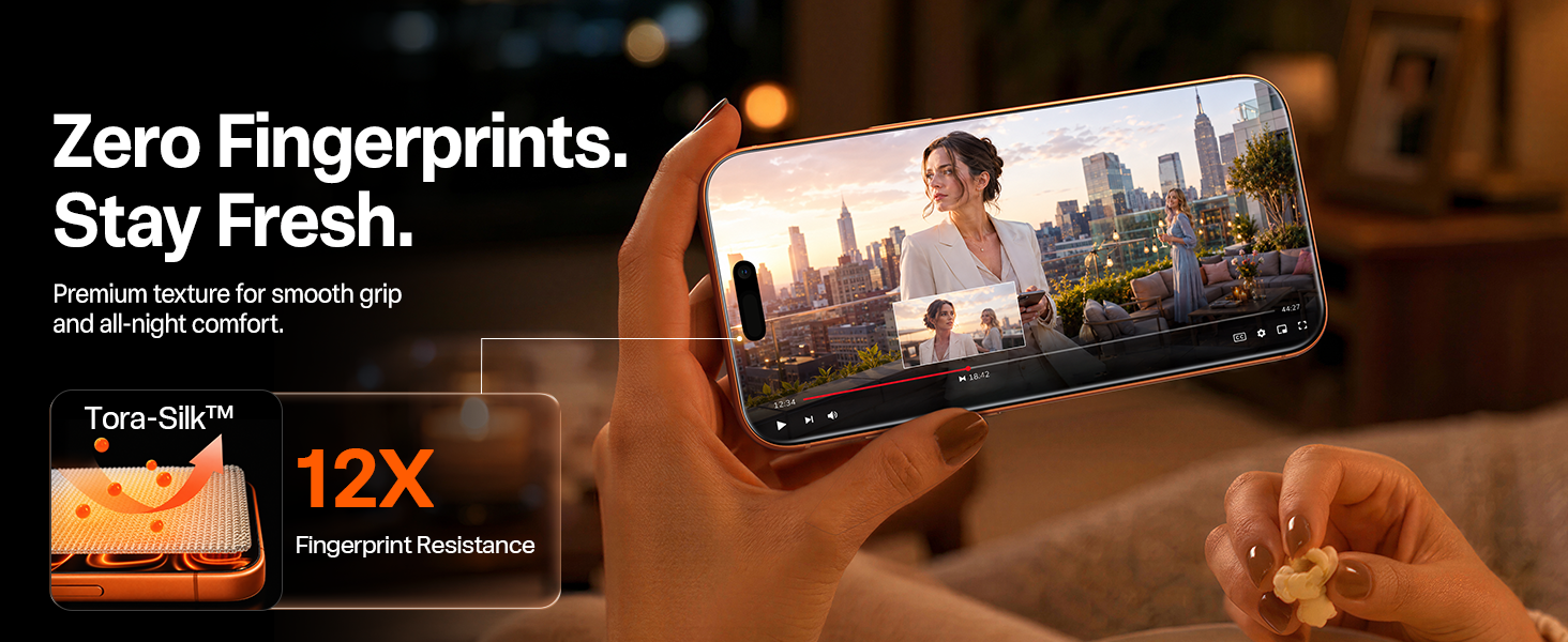 Zero Fingerprints. Stay Fresh for iPhone 18 Pro
