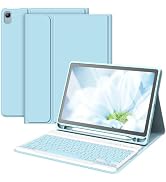 Keyboard Case for iPad Air 11-inch M2 2024/ Air 5th/ 4th Generation- Detachable Bluetooth Keyboar...