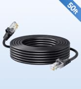ANLINK 50ft 15M Cat6 Ethernet Cable, RJ45 LAN Patch Cable, 24AWG UTP CAT6 10Gbps Snagless High-Sp...