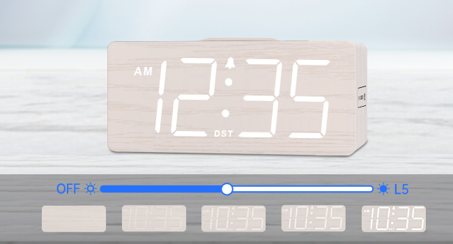 dimmable alarm clock