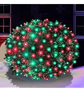 HISHINY LED Christmas Net Lights Outdoor Christmas Decorations Lights 5ftx5ft 100LED Green Wire, ...