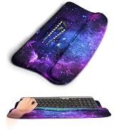 KUOSGM Ergonomic Wave Wrist Rest with Keyboard Stand, Cushioned Palm Rest, Comfortable Integrated...