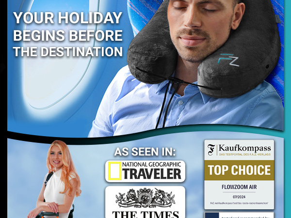 Travel pillow, neck pillow, inflatable pillow, portable pillow, compact pillow, airplane pillow