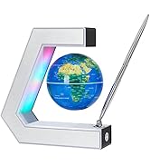 Magnetic Levitation Floating World Earth Globe Lamps With Pen, Cool Office Desk Decor Stuff For M...