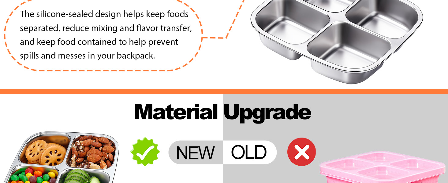 metal snack containers with lids