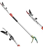 GARTOL Pruner for Garden, Cut Upto 1 Inch & Hold Telescopic Pole Pruner, Fruit Picker with Rotati...