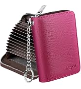 Mayski Credit Card Holder, Zipper Credit Card Wallet for Women, Small Accordion Card Cases Holder...