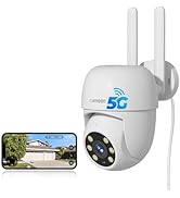 WiFi Security Camera Outdoor Wired, 2.4/5GHz Wi-Fi Camera for Home Security, Auto Tracking, Color...